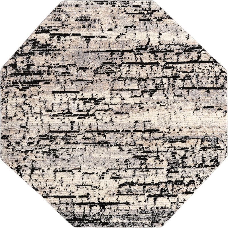 Isley · Abstract rug, gray