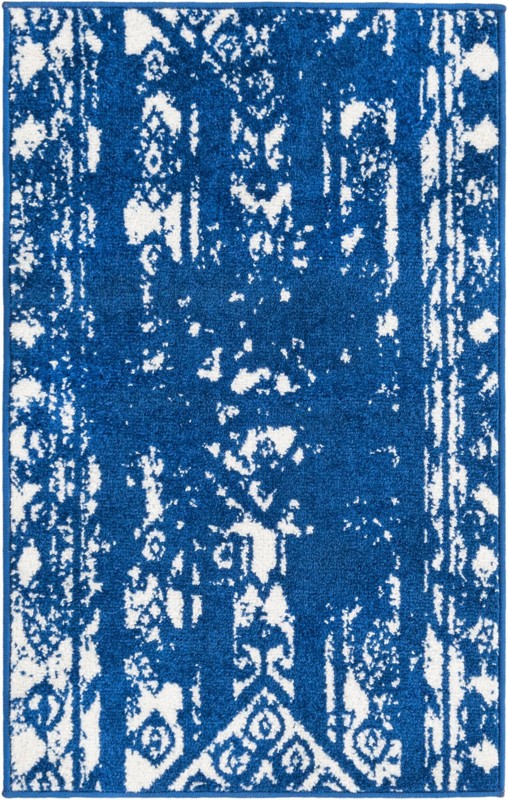 2' x 3' Underhill · Diamond rug, navy blue