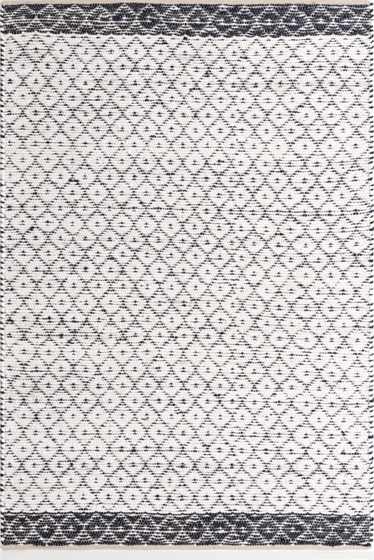 6' 1 x 9' Grove · Border Chindi Rug, ivory