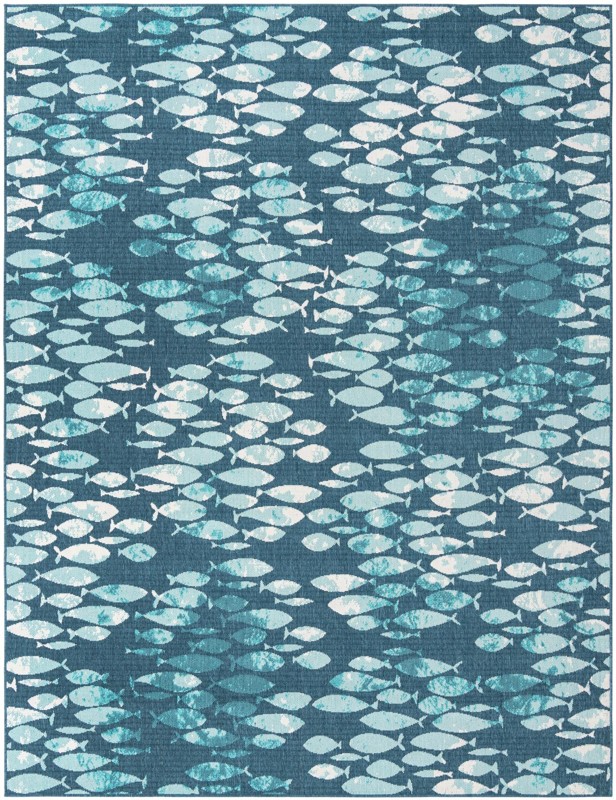 Sargent · Pictoral Outdoor Rug, blue