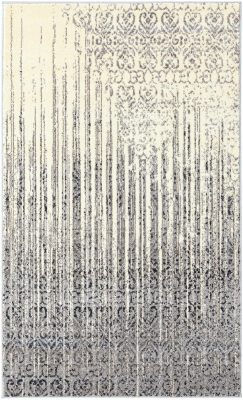 Marchmont · Abstract damask rug, gray and ivory
