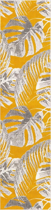 Britton · Floral / botanical rug, yellow