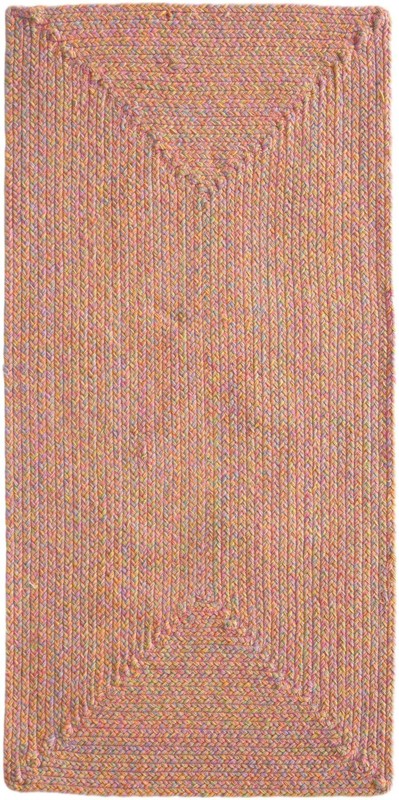 2' x 4' 1 Soper · Braided Washable Outdoor Rug, multi pink