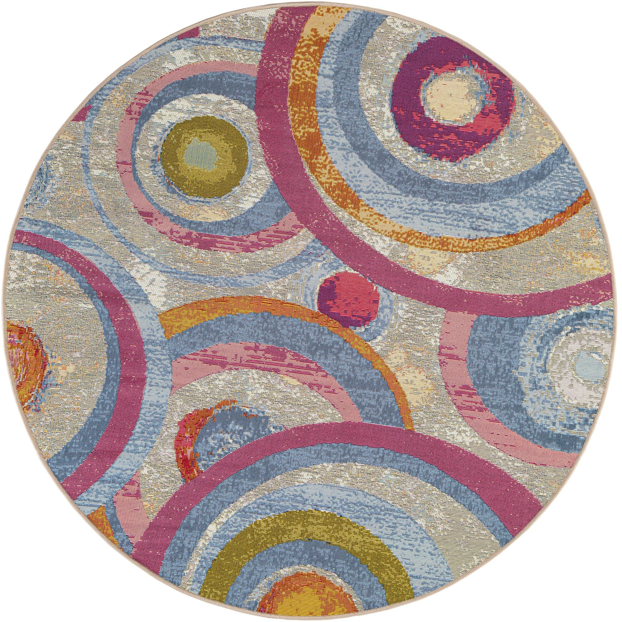 5' x 5' Lomax · Abstract Outdoor Rug