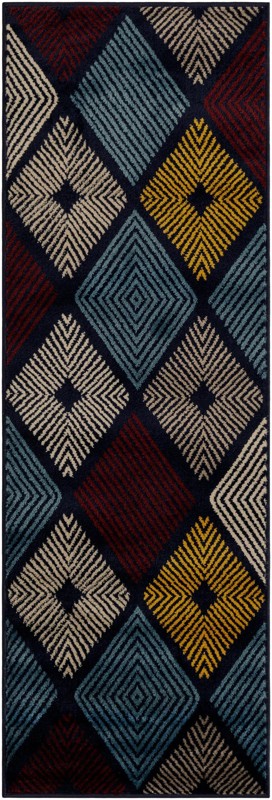 2' x 6' 1 Partridge · Diamond rug, multi