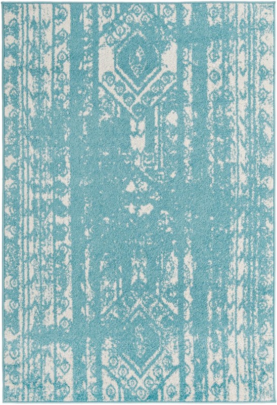 4' x 6' Underhill · Diamond rug, light blue