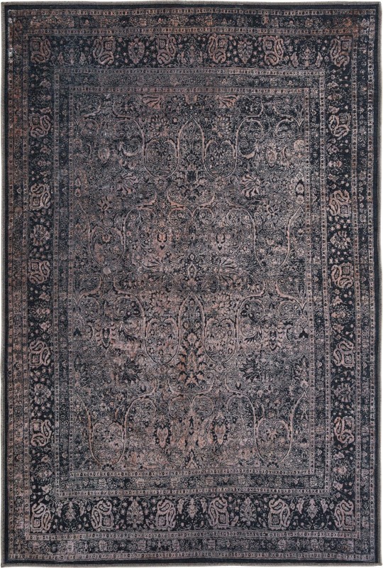 5' 3 x 8' Marchant · Paisley rug, ash and sand
