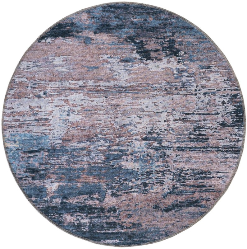 Hyde · Abstract rug, navy and beige