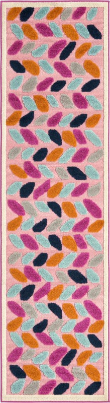 2' x 8' Boyd · Abstract Outdoor Rug, pink