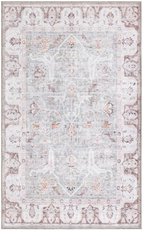 2' x 3' Falkner · Border rug, pearl mint