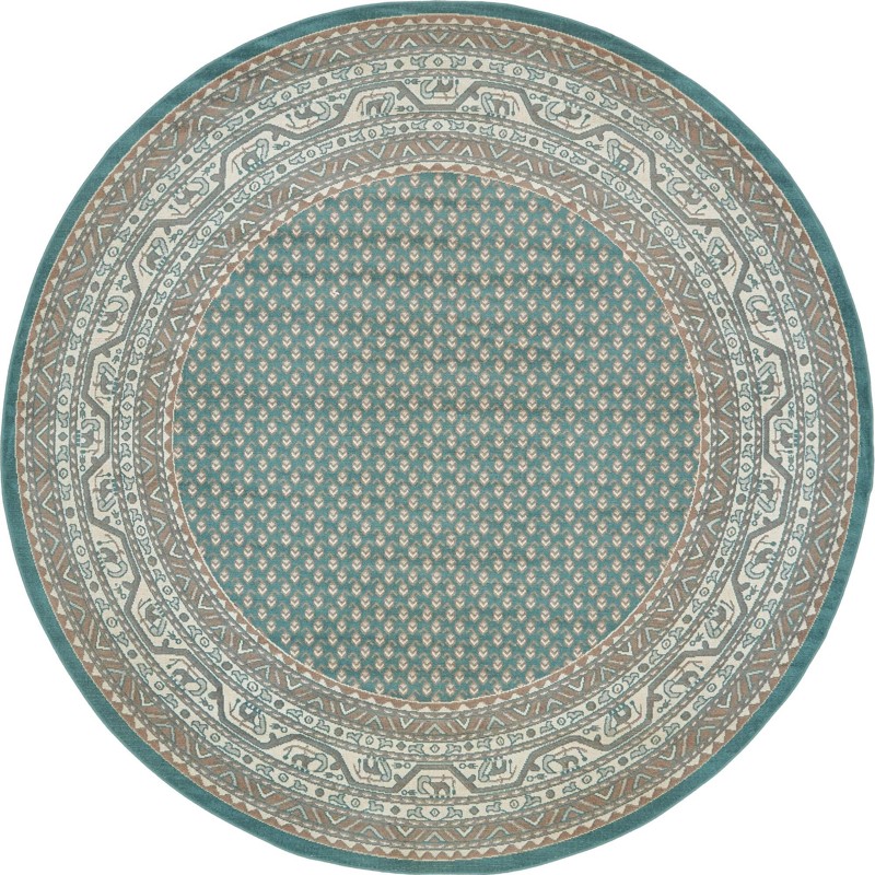 7' 10 x 7' 10 Jameson · Border rug