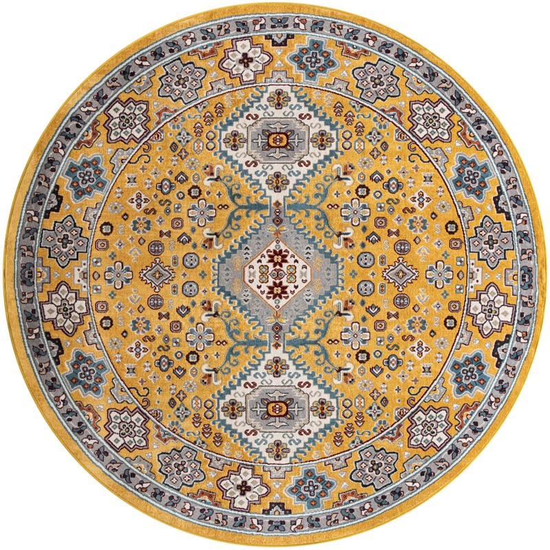 Middlebury · Border Washable Rug, yellow gold