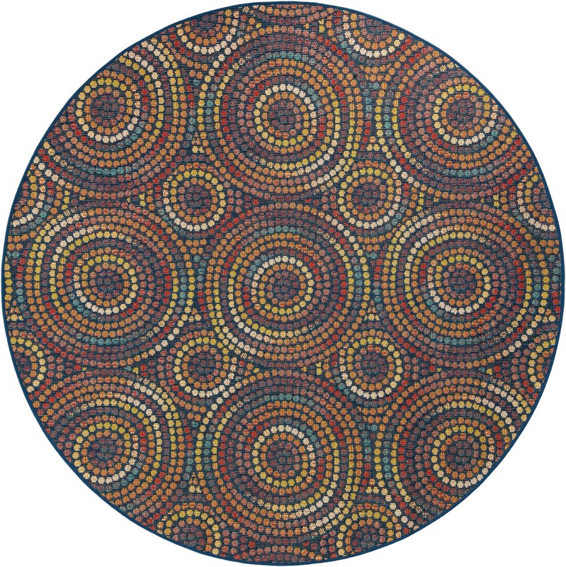 7' 10 x 7' 10 Wimberly · Geometric Outdoor Rug, multi