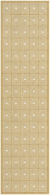 Atwood · Geometric rug, yellow