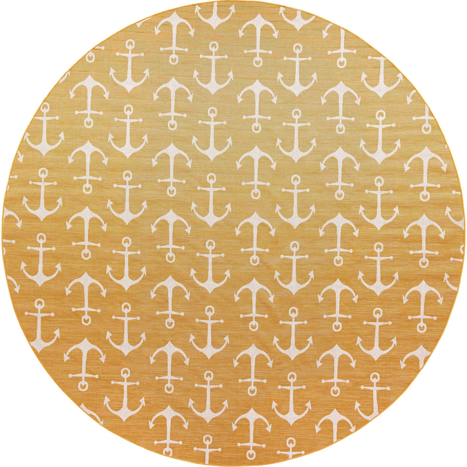 13' x 13' Millbrook · Pictoral Outdoor Rug, yellow