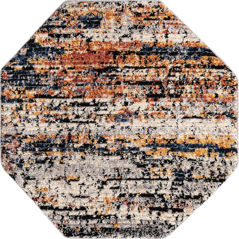 4' x 4' Isley · Abstract rug, multi
