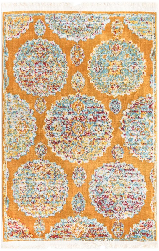 Mather · Border rug, orange