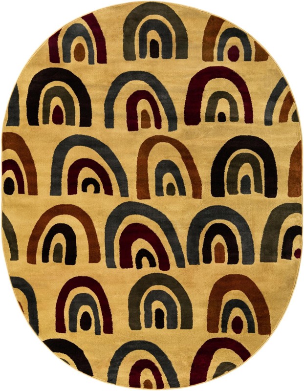 7' 10 x 10' Foxley · Geometric rug, cream