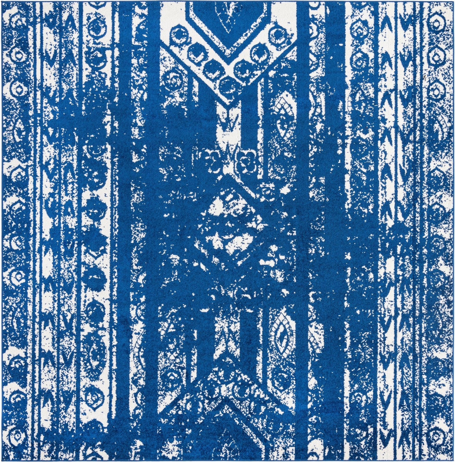 10' x 10' Underhill · Medallion rug, navy blue