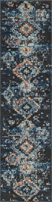 Pinehurst · Medallion rug, navy