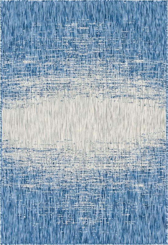 4' x 6' Buell · Gradient Outdoor Rug, blue