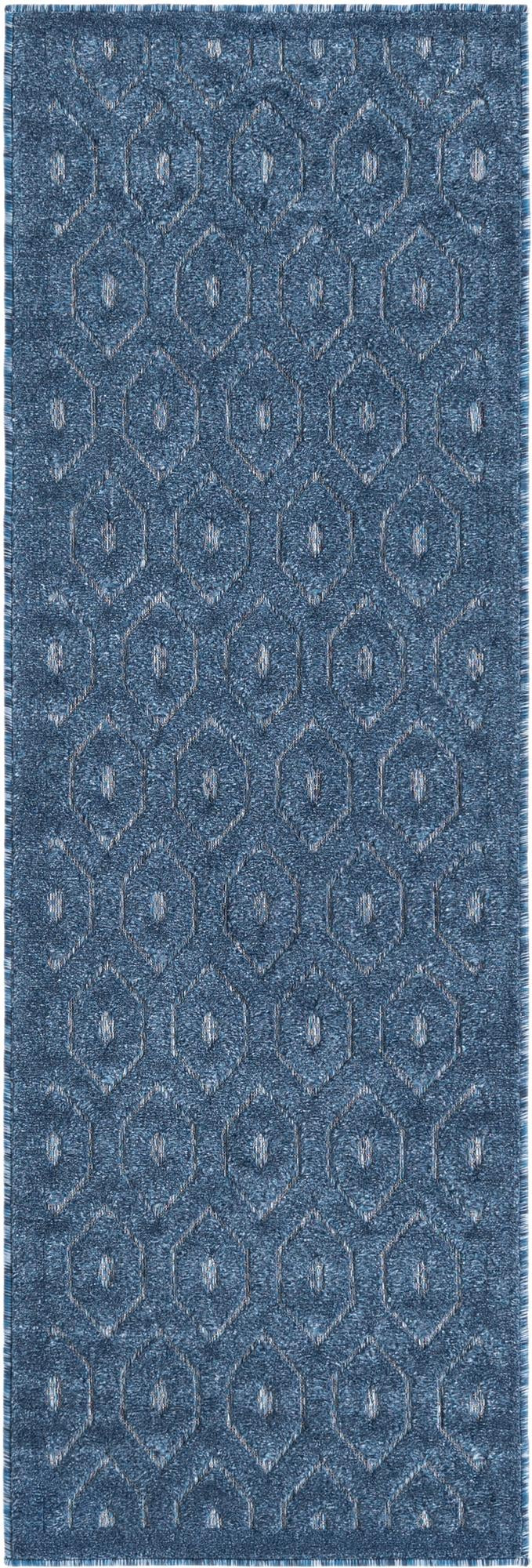 2' x 6' Roanoke · Diamond Outdoor Rug, navy