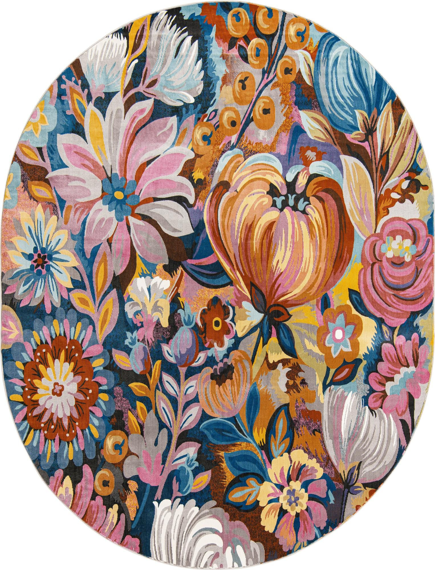 7' 10 x 10' Wheatley · Floral / botanical rug, multi