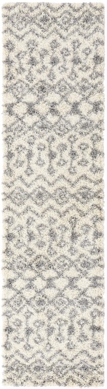 2' 7 x 10' Bayley · Trellis Shag Rug, ivory