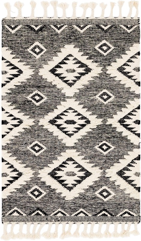 4' 1 x 6' 1 Amaranth · Diamond Wool Rug, charcoal