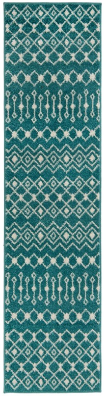 2' x 8' Boswell · Abstract rug, turquoise