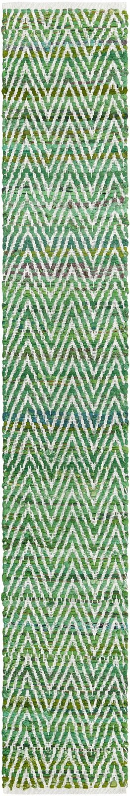 1' 2 x 8' Hopkins · Chevron Chindi Rug, multicolored and ivory