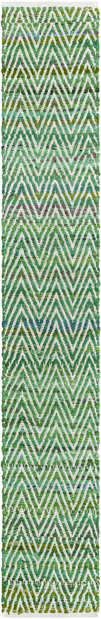 1' 2 x 8' Hopkins · Chevron Chindi Rug, multicolored and ivory