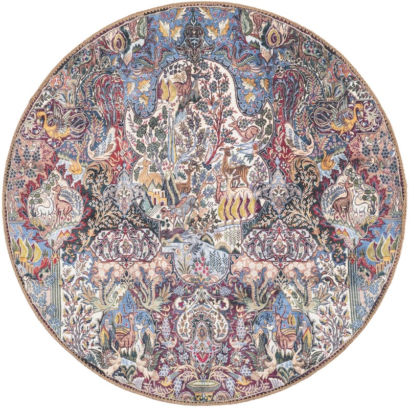 Munday · Border Washable Rug, multi