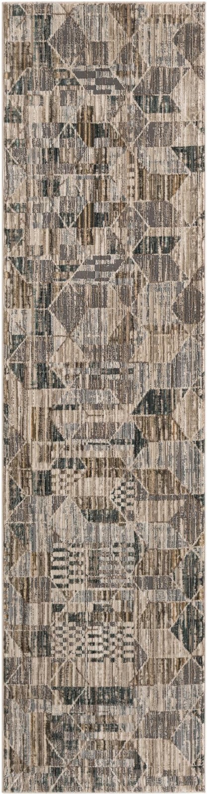 2' x 8' Ponca · Abstract rug, sky beige