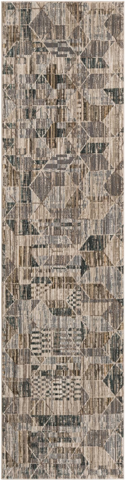 2' x 8' Ponca · Abstract rug, sky beige