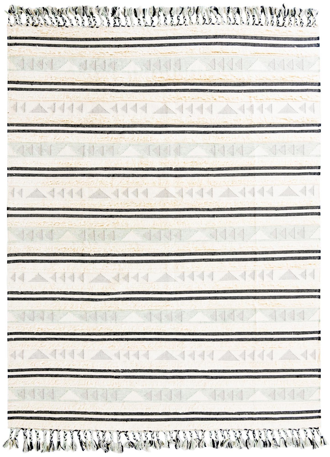 9' x 12' Tolbert · Geometric Wool Rug, aquamarine