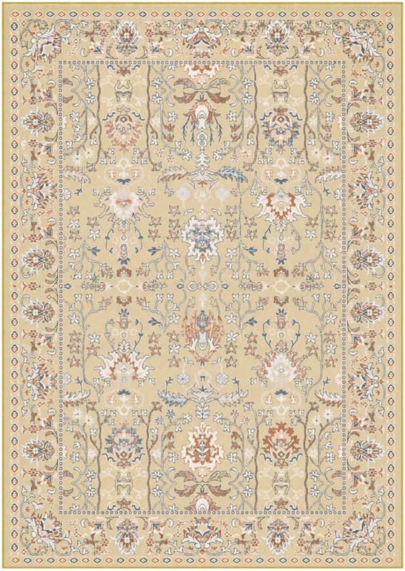 7' 10 x 11' Sandys · Persian Washable Rug, yellow and blue