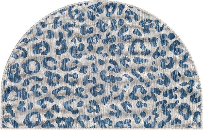 3' x 6' Cardamom · Animal print Outdoor Rug, blue