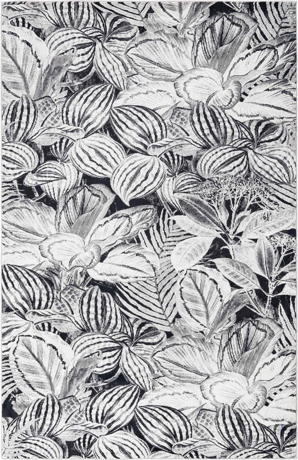 5' 3 x 7' 10 Herrick · Floral / botanical rug, charcoal