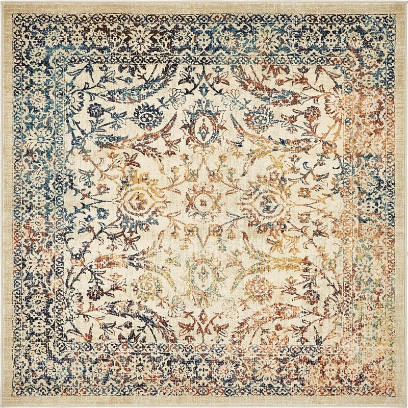 6' x 6' Fanshawe · Border rug