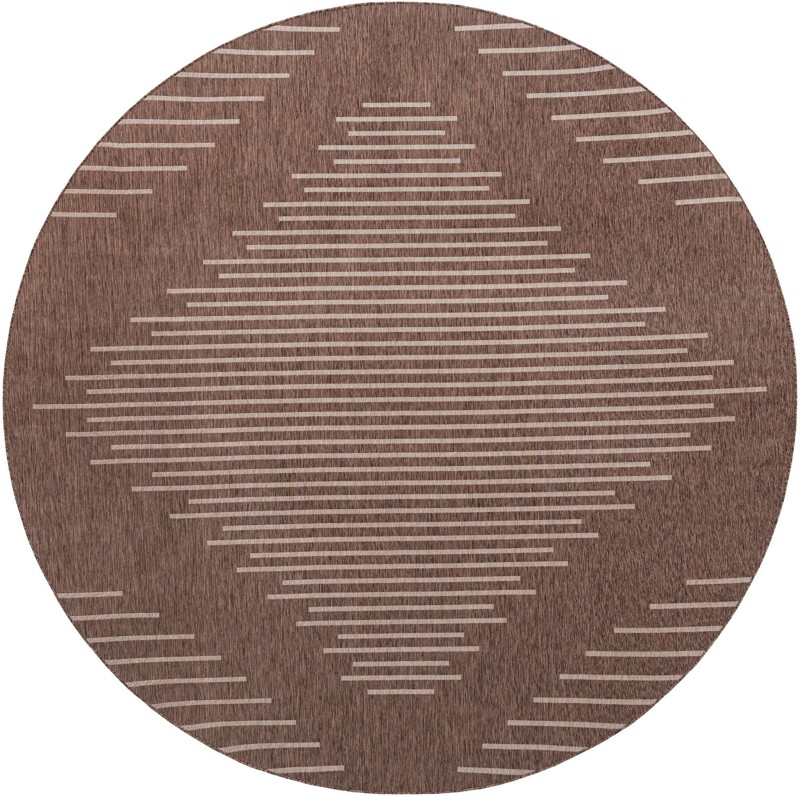 13' x 13' Harlow · Diamond Outdoor Rug, brown