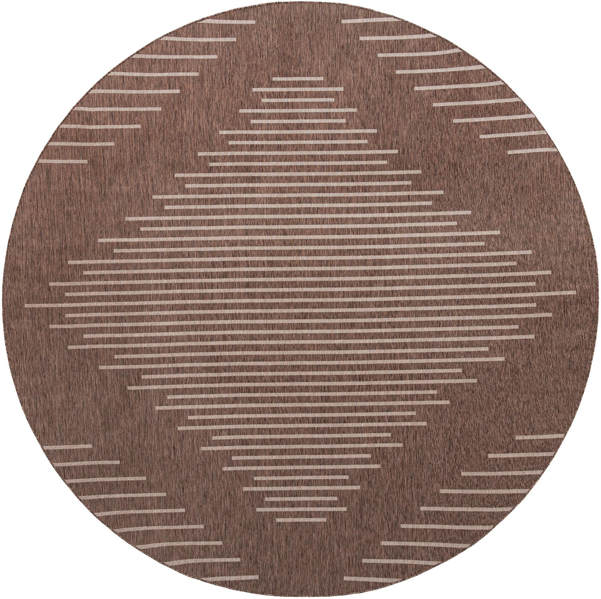 13' x 13' Harlow · Diamond Outdoor Rug, brown