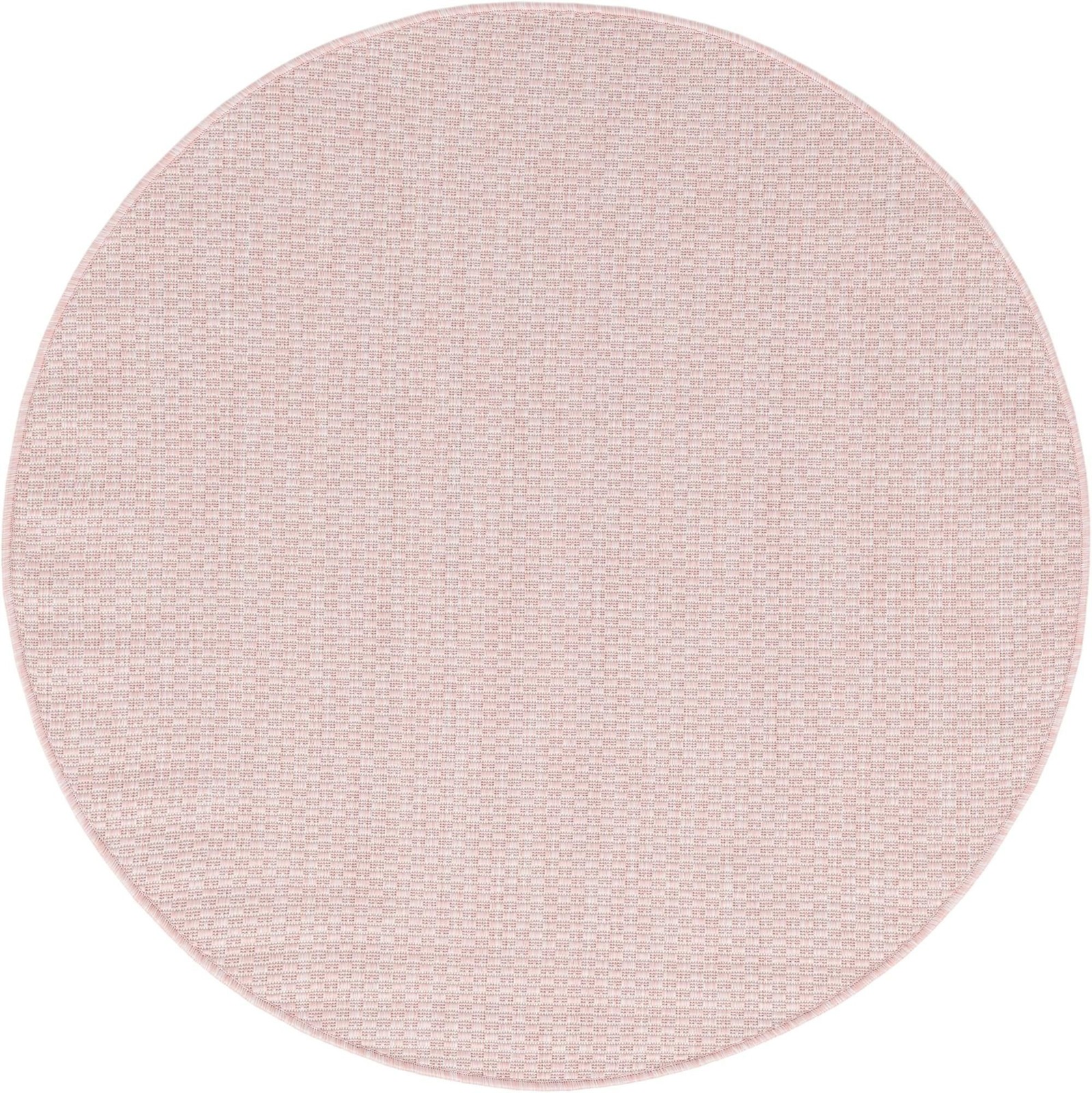 4' x 4' Fanshawe · Solid Outdoor Rug, whisper pink and ivory