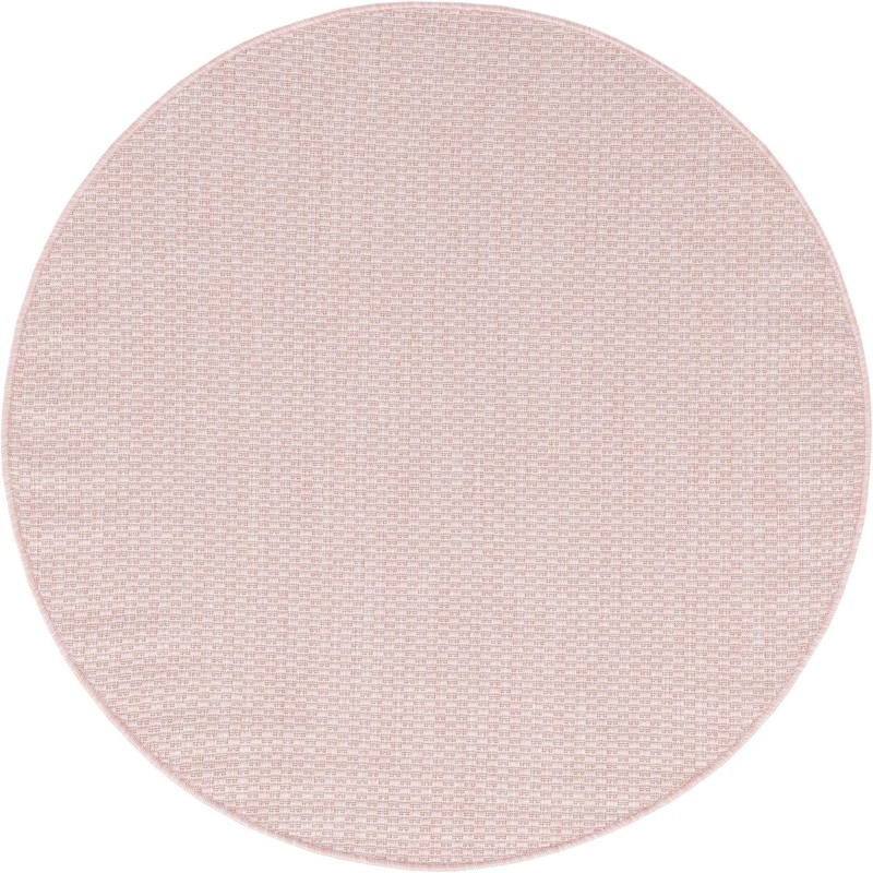 4' x 4' Fanshawe · Solid Outdoor Rug, whisper pink and ivory