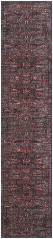 2' 7 x 12' Alcove · Medallion rug, rust and blue