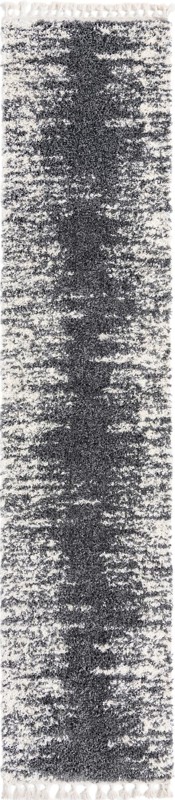 2' 7 x 12' Felton · Abstract Shag Rug, gray