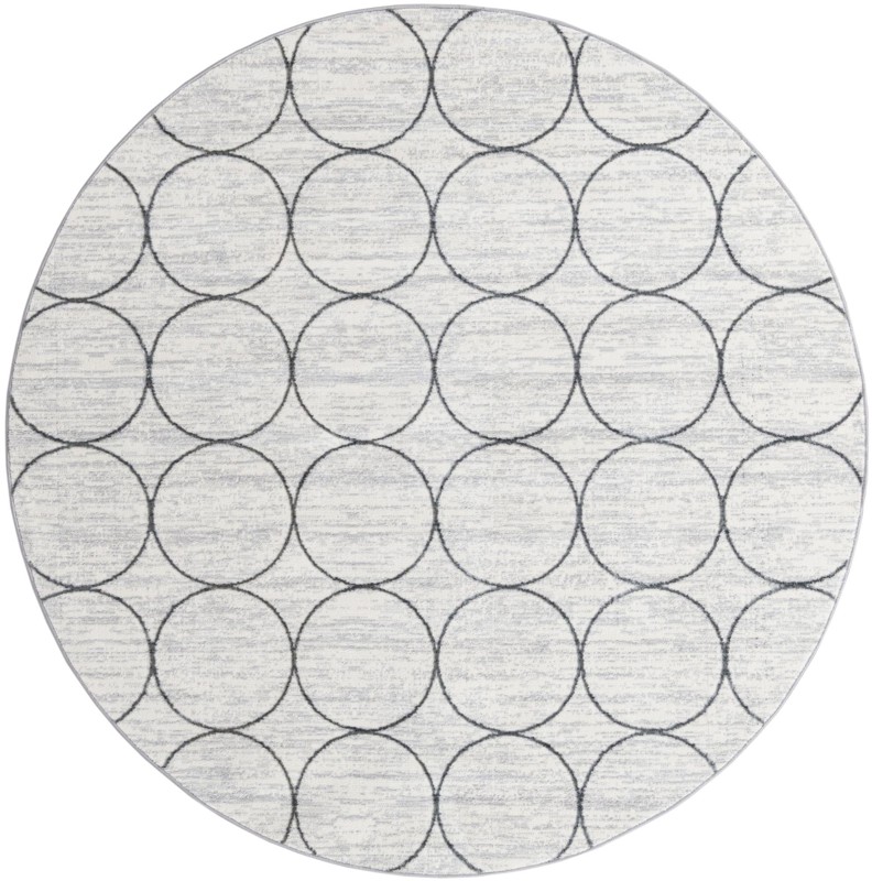 Corvallis · Geometric rug, white