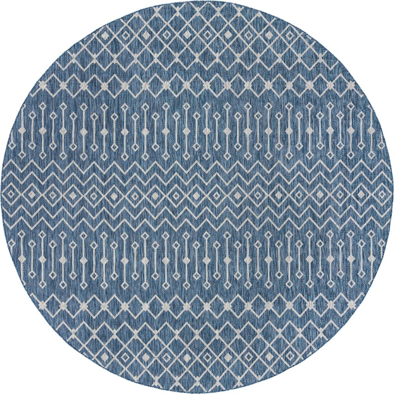12' x 12' Kearney · Diamond Outdoor Rug, blue