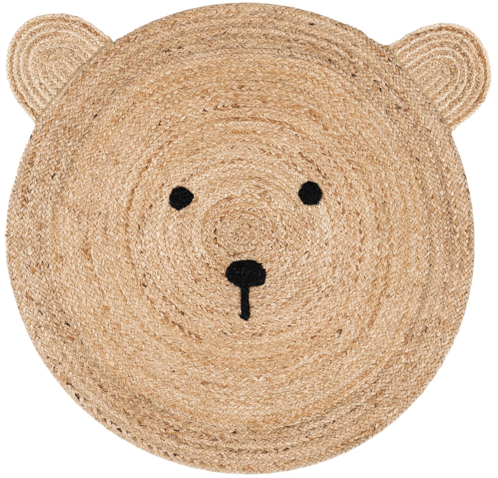 6' 1 x 6' 1 Godwin · Pictoral Braided Jute Rug, natural