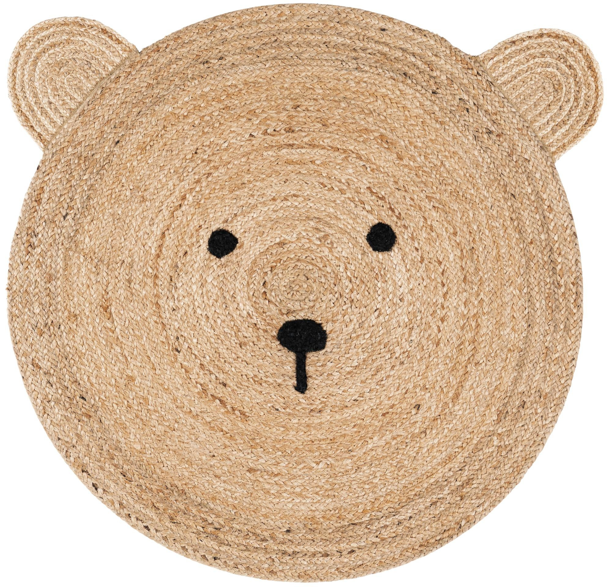 6' 1 x 6' 1 Godwin · Pictoral Braided Jute Rug, natural